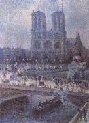 Luce, Maximilien Notre-Dame oil painting